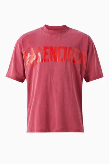 Unisex Tape-logo T-shirt in Jersey