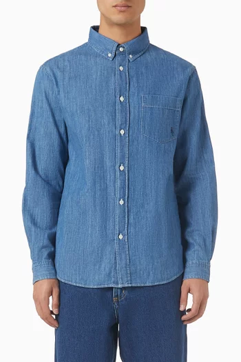SRC Oversized Shirt in Denim