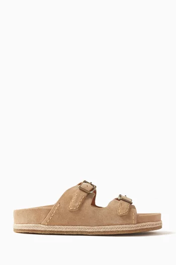 Turbach Slide Sandals in Suede