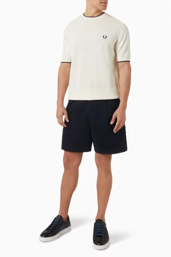 Knitted T-shirt in Cotton