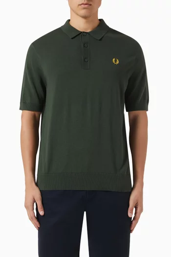 Knitted Polo Shirt in Cotton