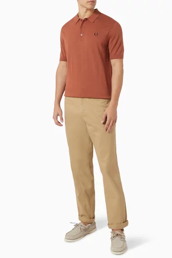 Knitted Polo Shirt in Cotton