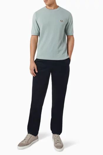 Knitted T-shirt in Cotton
