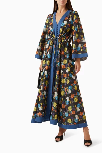 Fleur Kaftan Dress in Cotton