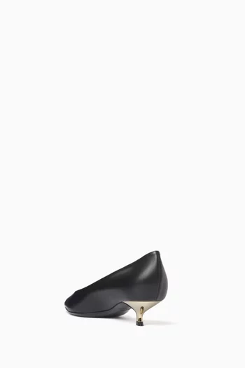 D'Orsay Court Pumps in Leather