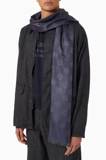 Logo Scarf in Silk