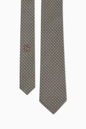 Tie in Silk Jacquard