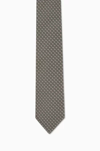 Tie in Silk Jacquard