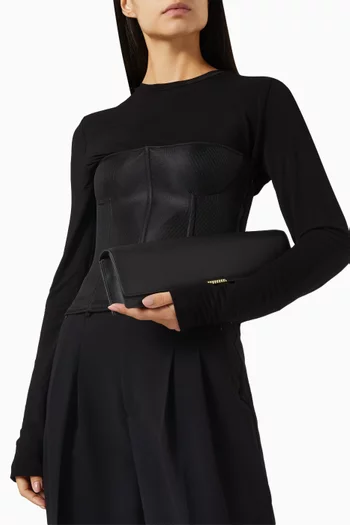 Helix Mailbox Clutch in Nappa Leather