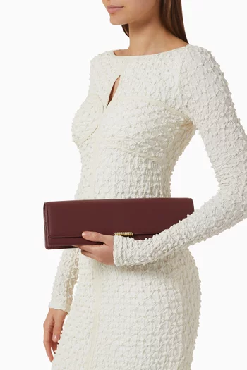 Helix Mailbox Clutch in Nappa Leather