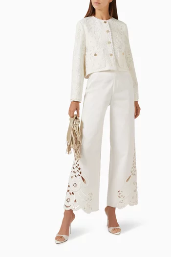 Cropped Jacket in Lace