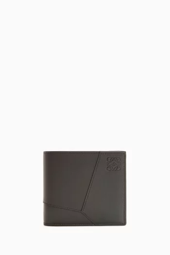 Puzzle Edge Bi-fold Wallet in Classic Calfskin