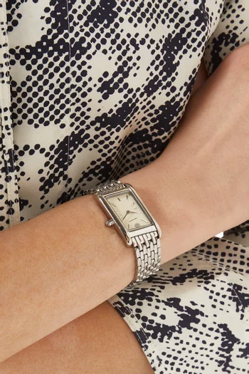 Eleanor Angled Quartz Stainless Steel Watch