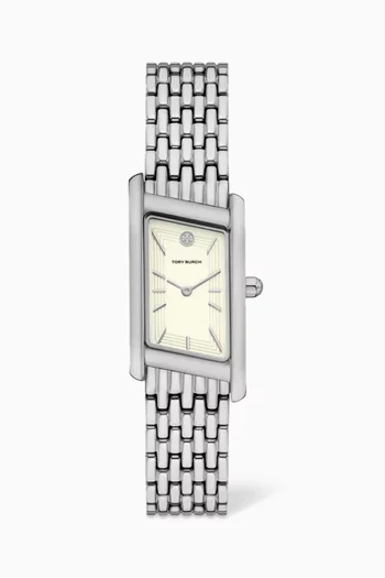 Eleanor Angled Quartz Stainless Steel Watch