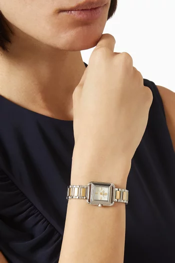 Mini Kira Two-tone Stainless Steel Quartz Watch, 18mm