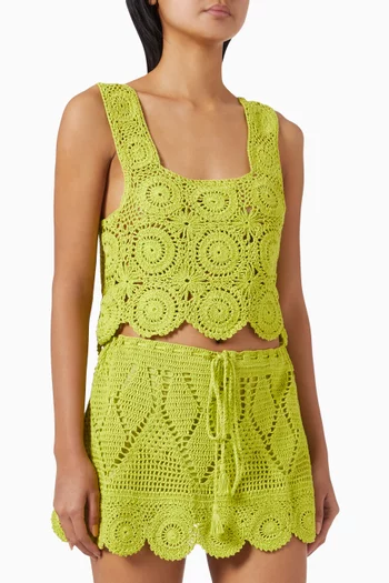 Aria Top in Crochet Knit