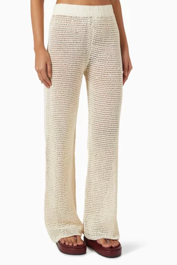 Eliza Pants in Crochet Knit