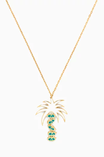 Ya Ein Palm Tree Pendant Necklace in 18kt Gold