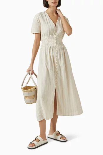 Galaposa Midi Dress in Cotton-blend