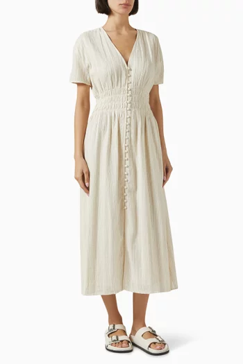 Galaposa Midi Dress in Cotton-blend