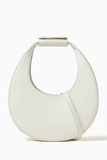 Mini Moon Top-handle Bag in Leather