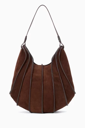 Wells Hobo Bag in Suede