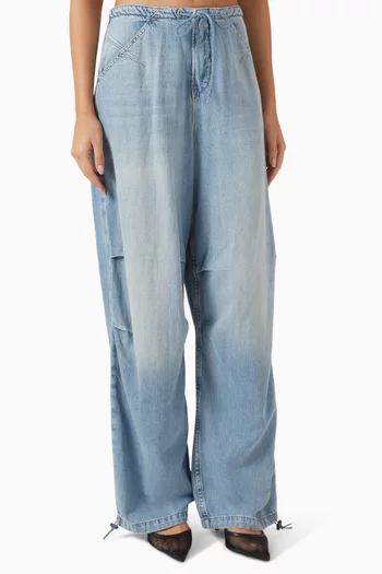 Lite Parachute Jeans in Linen-denim