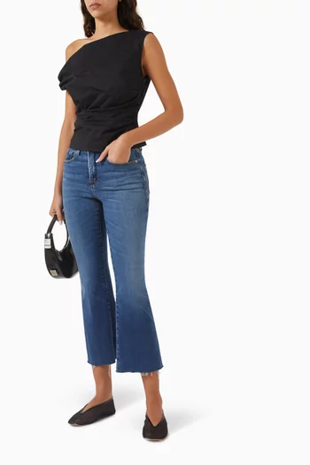 Good Legs Cropped Mini Boot Jeans in SoftTech Silkie Denim