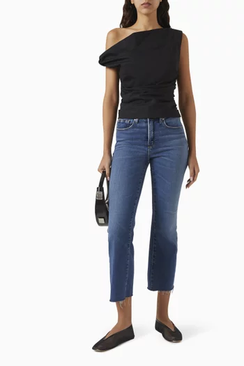 Off-shoulder Top in Poplin