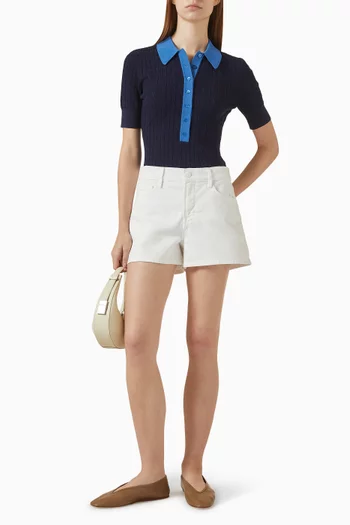 بودي سوت منسوج بغرزة الضفيرة مزيج نايلون