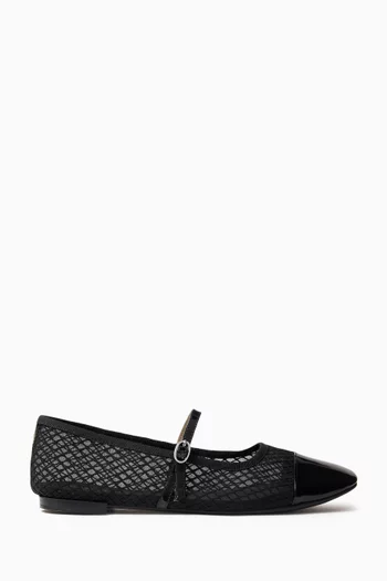 Georgiana Mary Jane Flats in Mesh
