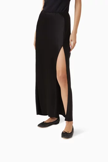 Cendrillon Embellished Ballet Flats in Satin