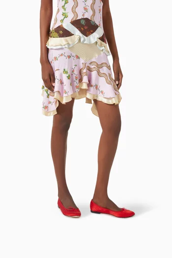 Cendrillon Ballet Flats in Satin