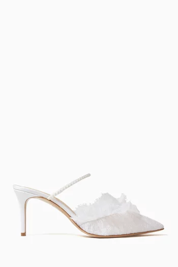 Franca 75 Mules in Lace