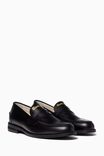 'Thank you, Good Night' Penny Loafers in Leather