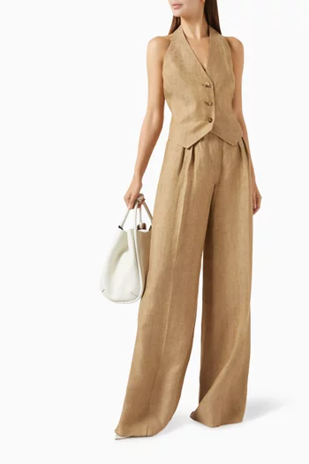 Sauro Waistcoat in Linen
