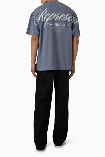 Owners Club Script T-shirt in Cotton