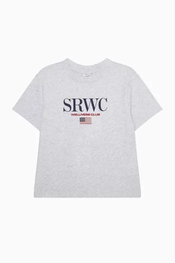 تي شيرت بطبعة بحرية قطن