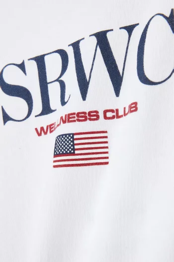 تي شيرت بطبعة بحرية قطن