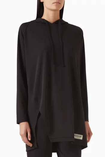 Oversized Sports Top in Recycled Softskin