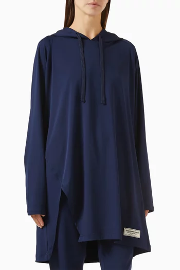 Oversized Sports Top in Recycled Softskin