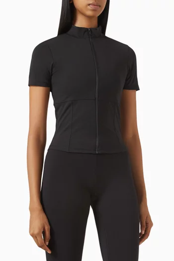 Zip Top in Soft Nylon