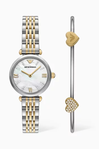 Gianni Quartz Watch & Bracelet Gift Set