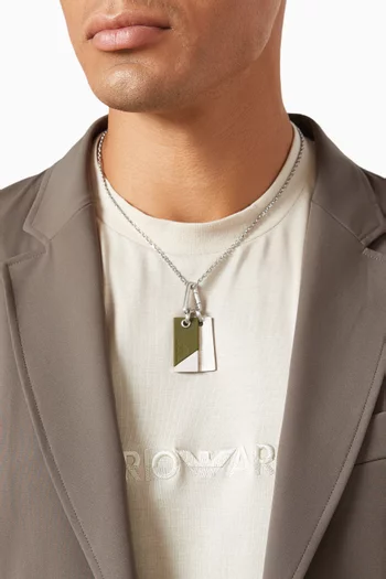 Dog Tag Necklace in Stainless Steel