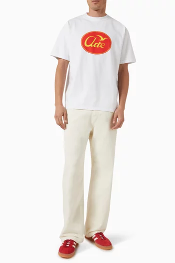 Logo-embroidered Jeans
