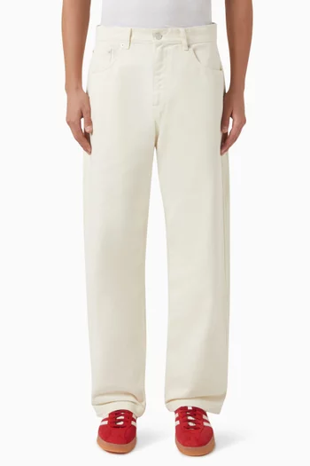 Logo-embroidered Jeans