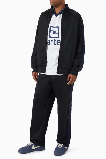 Braid Strip Pants in Cotton-blend