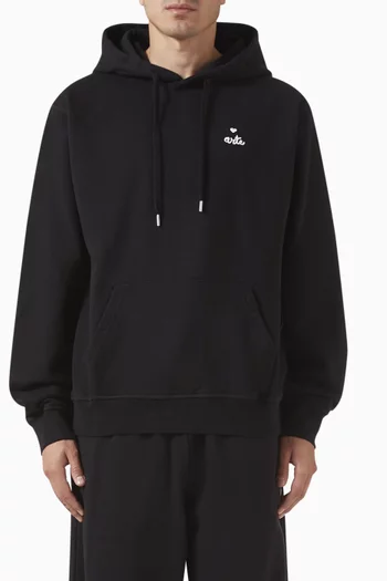 Heart Logo Hoodie in Cotton