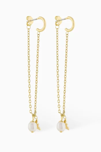 Drop Earrings in Brass