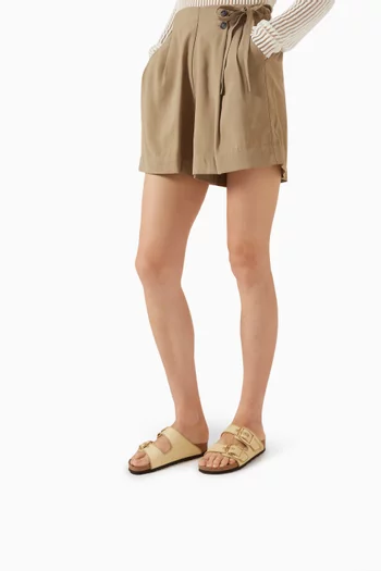Arizona Big Buckle Sandals in Raffia